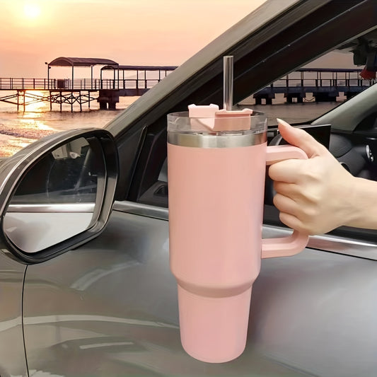 Stainless Steel Insulated Cup With Straw 40oz