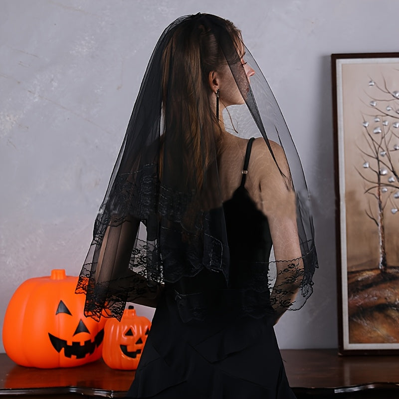 Delicate Lace Veil Headpiece for Weddings & Special Occasions