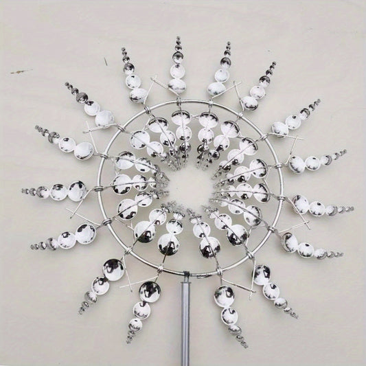 Metal Windmill Wind Catcher Garden Weather Vane Yard Decoration