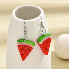 Summer Watermelon Dangle Earrings for Women