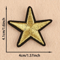 10pcs Star Embroidered Iron On Patch for Clothing Jacket Jeans Backpack Hat