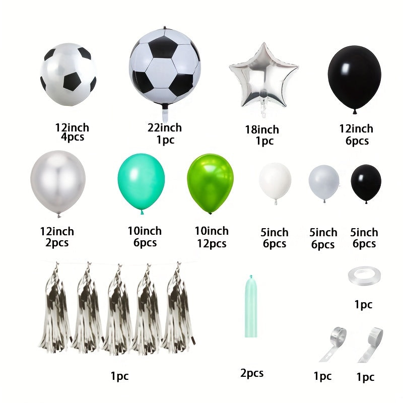 Football Party Balloon Set Boys Birthday Party Decoration