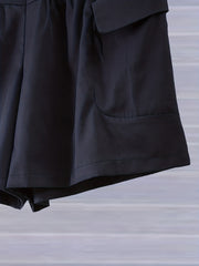  Y2K Shorts Elastic High Rise Cargo Pants