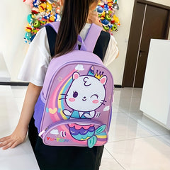 Kids' Princess Mermaid Dinosaur Backpack Large Capacity Lightweight School Bag