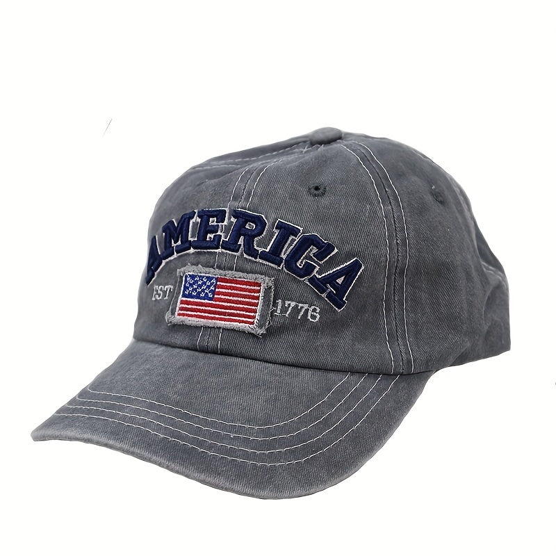 Men's Outdoor American Flag Vintage Baseball Cap