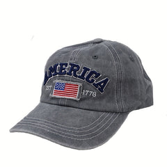 Men's Outdoor American Flag Vintage Baseball Cap