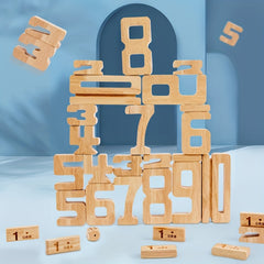 Wooden Building Blocks Toy for Math Education