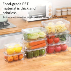 3Pack Refrigerator Organizer Bins Stackable With Lids Clear Fridge Organizers