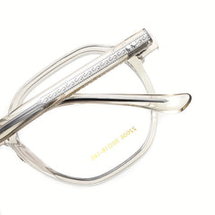 Clear Lens Glasses Square Frame Casual Jelly Nearsighted Spectacles
