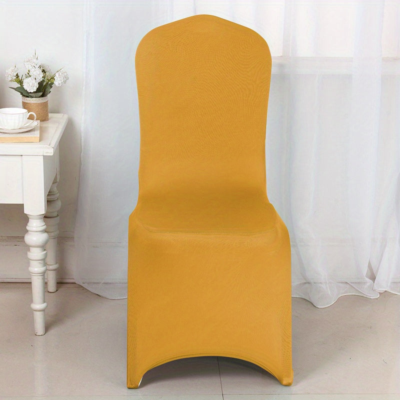 Milk Silk Dining Chair Covers for Banquets and Home Decor