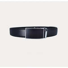 Men's Leather Belt Auto Buckle Business Waist Strap
