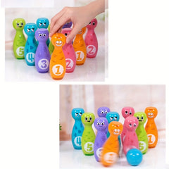Kids Bowling Toy Set Mini Interactive Game Prop Fun Gift