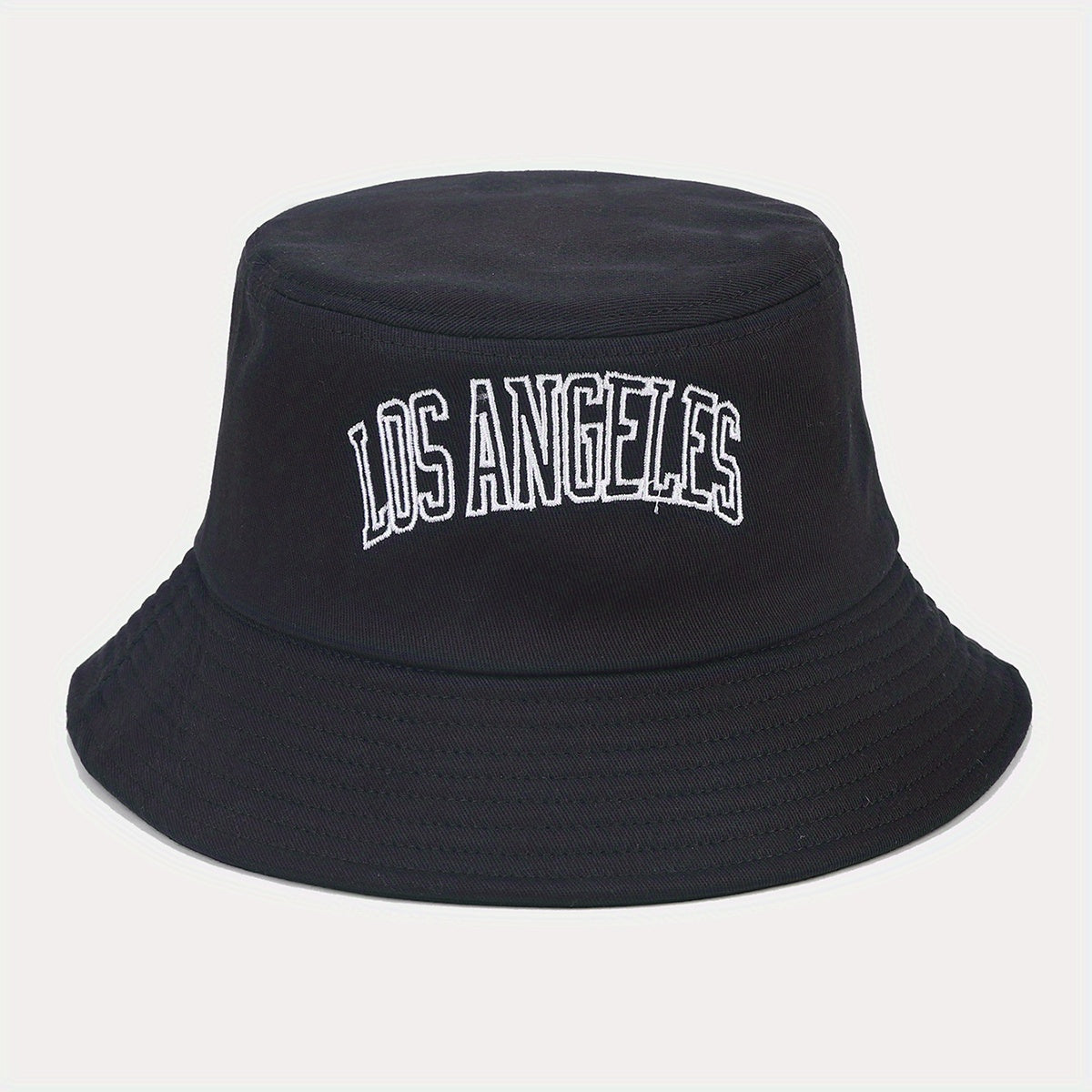 Retro Letter Embroidery Fisherman Hat Outdoor Sun Protection