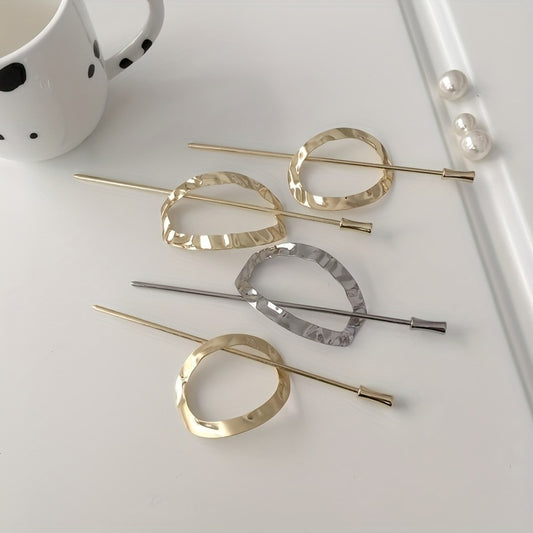 Metal Hairpin Back Head Ponytail Updo Styler Hair Stick Hair Accessories