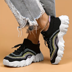 Breathable Shockproof Sports Shoes Lightweight Non-slip Travel Shoes Women's