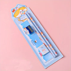 Cartoon Pencil Set - Student Learning Stationery - Small Gift