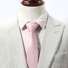 Small Plaid Necktie For Men - Dating Party Accessory
