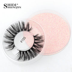 1Pair Natural Long False Eyelash Round Box 3D Eyelashes