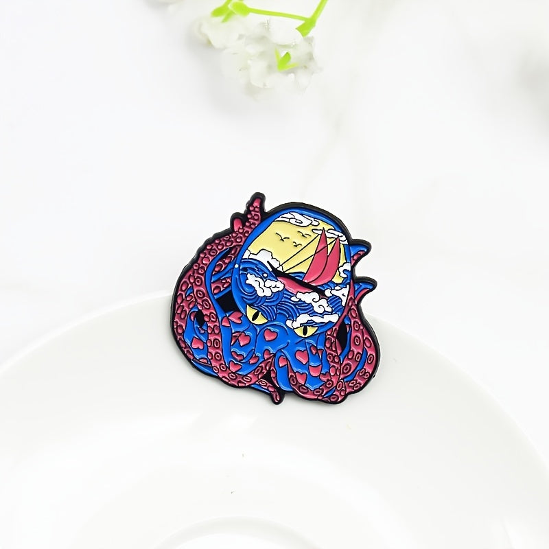 Cute Octopus Brooch Pin