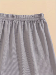 Solid Sleep Bottoms Soft & Comfy Elastic Waistband Shorts Women's