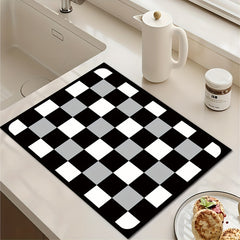 Silicone Drying Mat Moisture-proof Absorbent Pad Flower Pattern