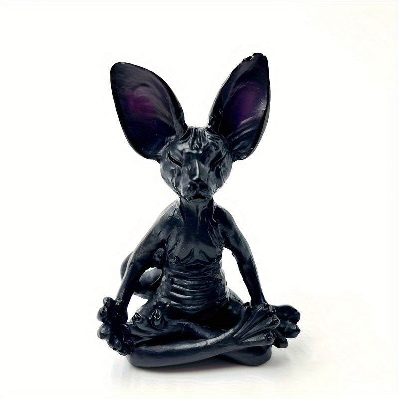 Hairless Cat Meditation Resin Decorations for Home