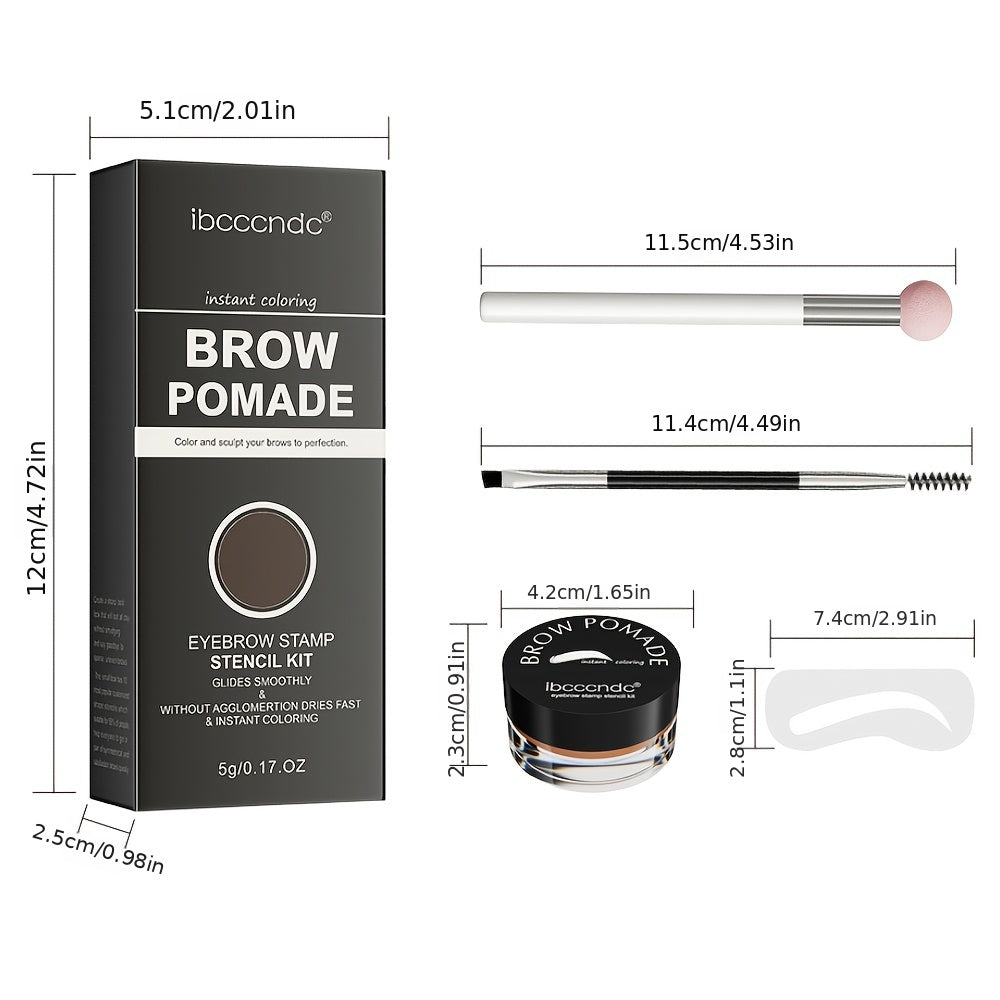 Brow Pomade Eyebrow Stamp Stencils Kit Universal Stencil Kit