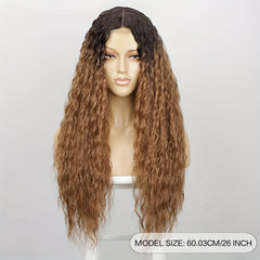Small Curly Wavy Synthetic Wigs 130 Density Wigs For Women