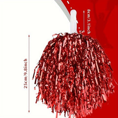 2pcs Cheerleading Pom Poms for Dance Sports Game Party