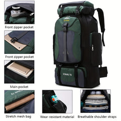 Large Capacity Travel Outdoor Bag Hiking Backpack Nylon Backpack Men's Camping B