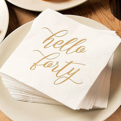 20pcs Disposable Alphabet Napkins for Party Supplies