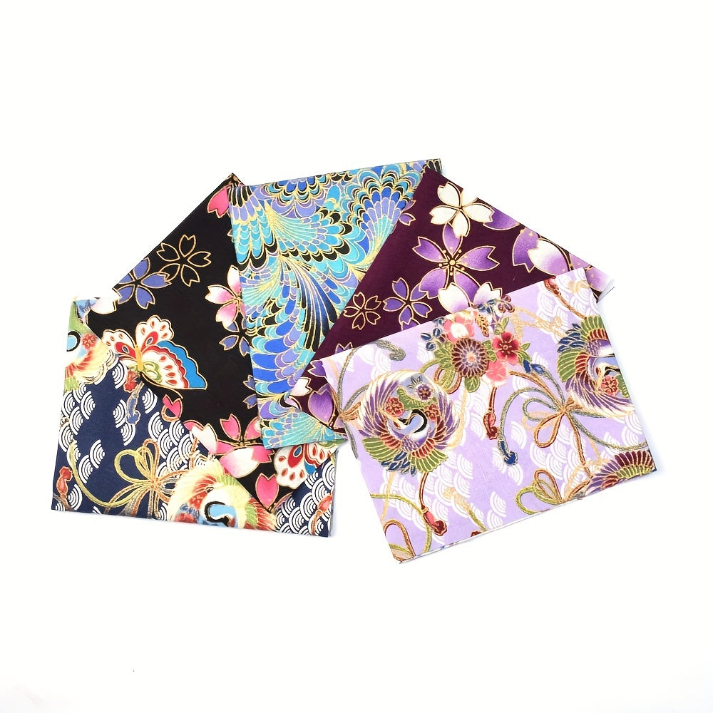 5pcs Japanese Cotton Fabric Bundle for Patchwork Sewing Dolls & Bags 20x25cm