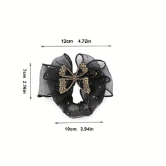 Mesh Hair Tie Back Head Elastic Scrunchie Head Jewelry Hair Accessories