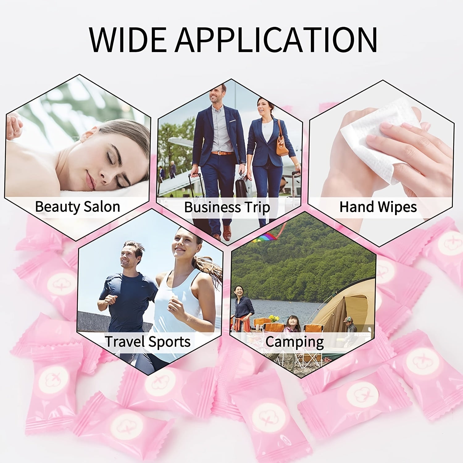 100 PCS Compressed Towels Portable Face Towel Tablets Cotton Coin Tissue