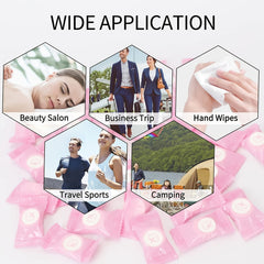 100 PCS Compressed Towels Portable Face Towel Tablets Cotton Coin Tissue