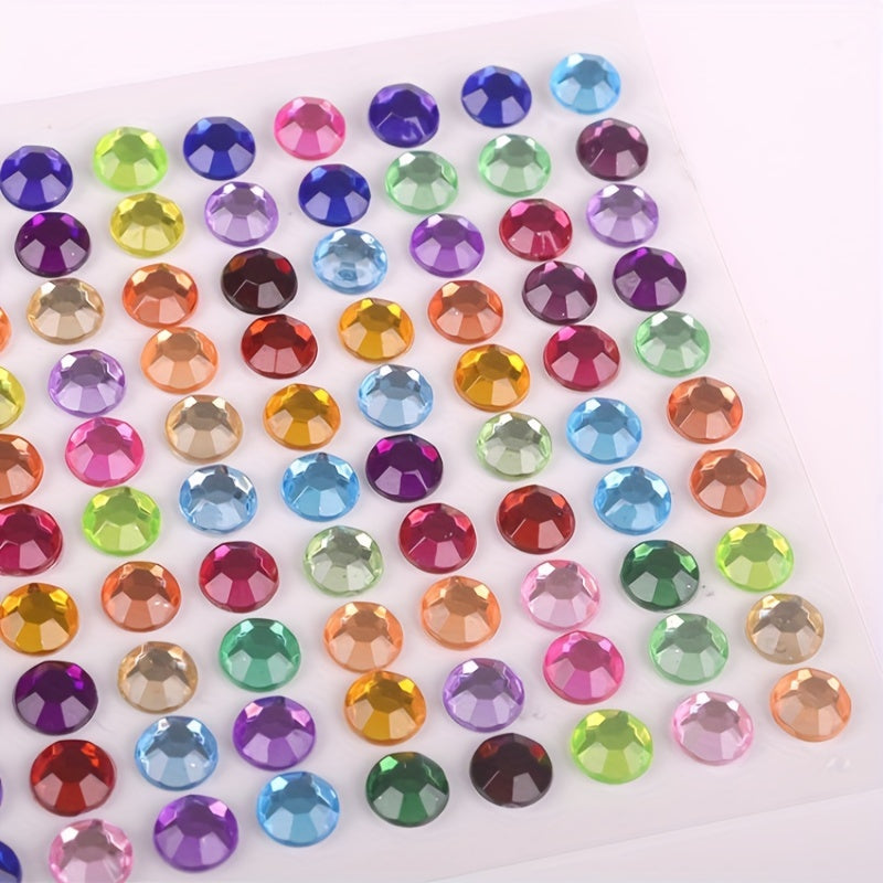 6MM 0 24IN Rhinestone Stickers Sparkle & Shine for DIY Crafts