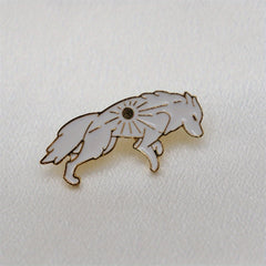 Double Wolf Brooch For Men Cartoon Animal Series Brooch