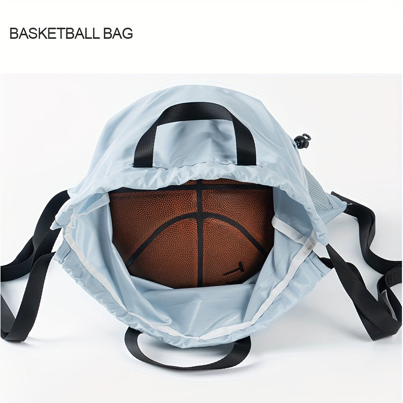 Basketball Bag Drawstring Backpack Lightweight Sports Bag