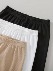 Girl's 3pcs Yoga Legging Biker Shorts Set