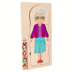 Interactive Wooden Puzzle Toy for Kids Develops Cognitive Skills
