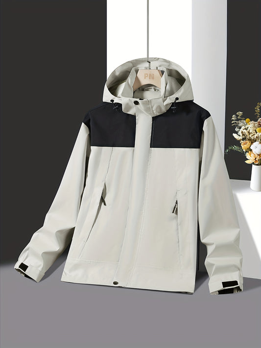Men's Lightweight Waterproof Windbreaker Jacket Regular Fit Coat