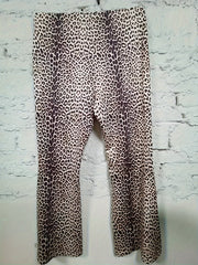  Leopard Print Flared Leg Pants