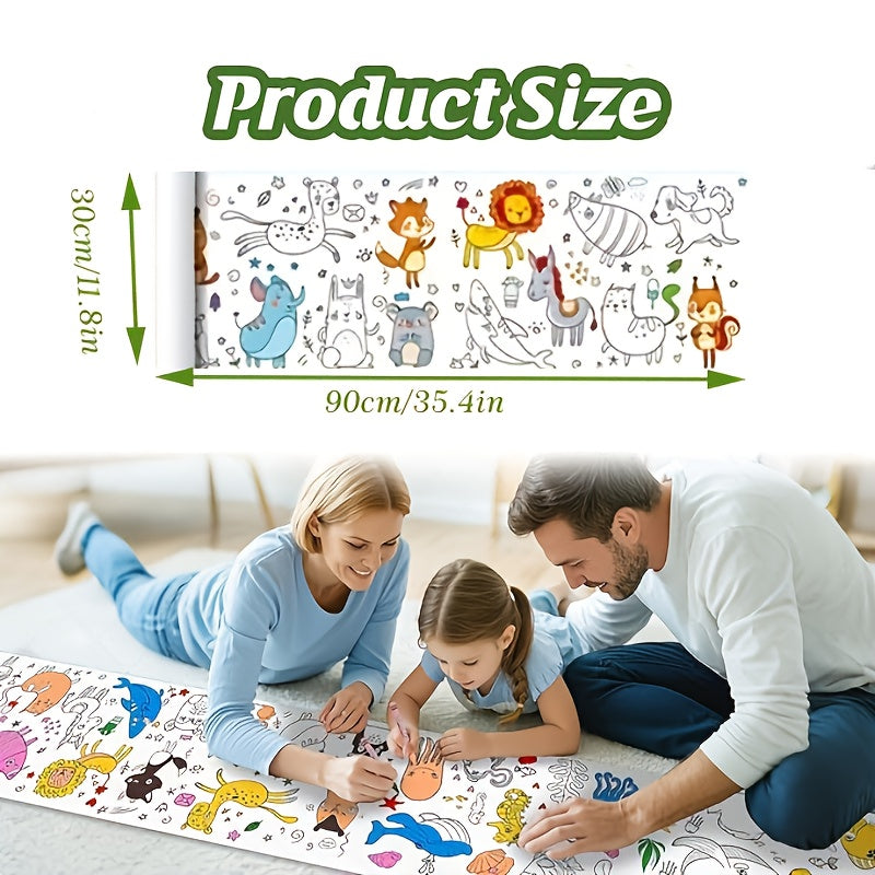 Doodle Drawing Roll for Early Learning DIY Painting