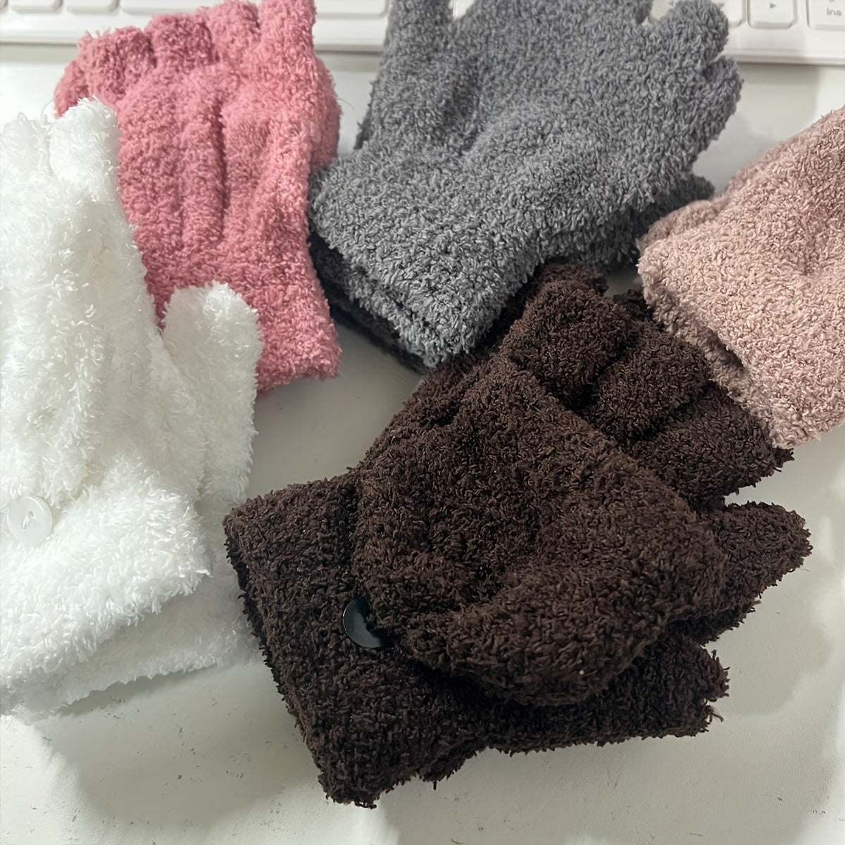 Half Finger Flip Gloves For Warmth And Flexibility Fingerless Winter Hand Wrist