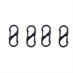 10pcs Solid Metal Keychain Buckle S-shaped Key Chain Carabiner