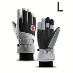 Non Slip Waterproof Velvet Gloves Warm Touch Screen Ski Gloves