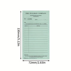 50pcs Narrative Chapter Light Retro DIY Pocket Note Paper
