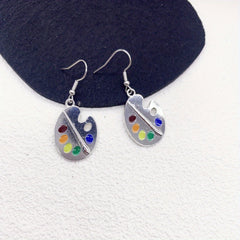 Alloy Palette Earrings - Versatile Women's Jewelry