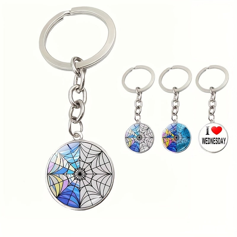 I Love Wednesday Keychain Gothic Key Ring Purse Bag Car Charm Friends Gift