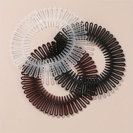 3pcs Elastic Hair Comb Invisible Fixed Comb Headband Hair Accessories